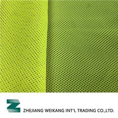 100 procent polyester stickat stora hål mesh tyg