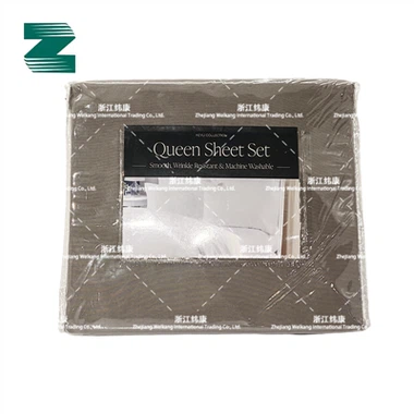 KEYLI COLLECTION Queen Size Solid-Färg 4-Bäddsset WK-ZXHQBSS001